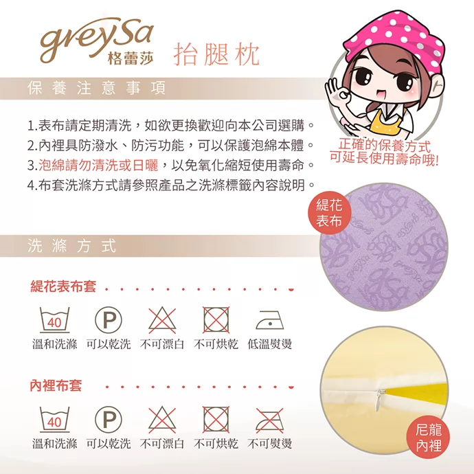 保養注意事項 1. 表布請定期清洗,如欲更換歡迎向本公司選購。 保養注意事項 1. 表布請定期清洗,如欲更換歡迎向本公司選購。