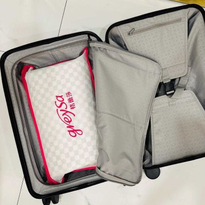 greysa格蕾莎隨身旅行小枕頭出差旅遊露營必備體積輕巧方便隨身攜帶布套設計簡約典雅品味