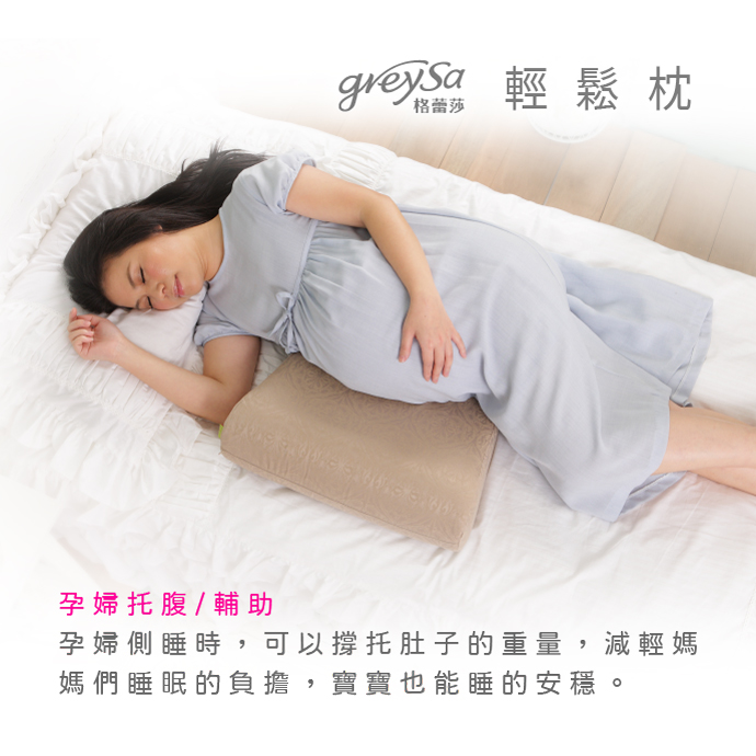 GreySa格蕾莎輕鬆 孕婦托腹/輔助：側睡時撐托肚子重量，減輕睡眠負擔