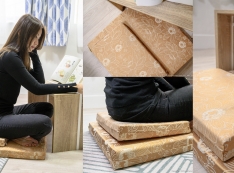 【推薦】【momo姐生活日常】和室木地板超舒適的獨立坐墊組推薦- GreySa 格蕾莎蓮花靜修坐墊