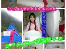 【推薦】✿ღ 育兒好物分享 ✿ღ GreySa 格蕾莎無毒環保記憶枕/兒童青少年專用/睡得好才能有好學習